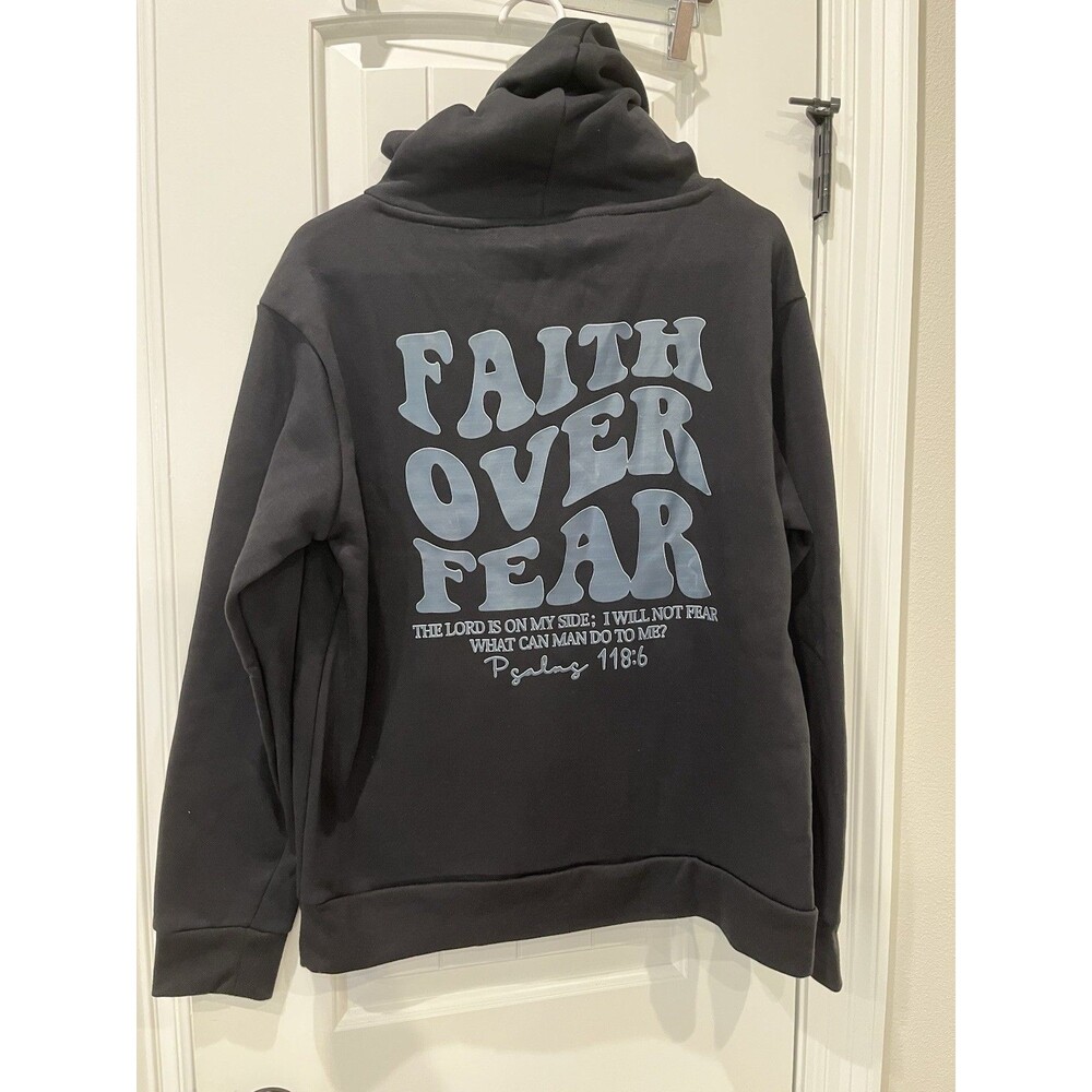 PFR New York - Faith Over Fear Black Hoodie - Size M